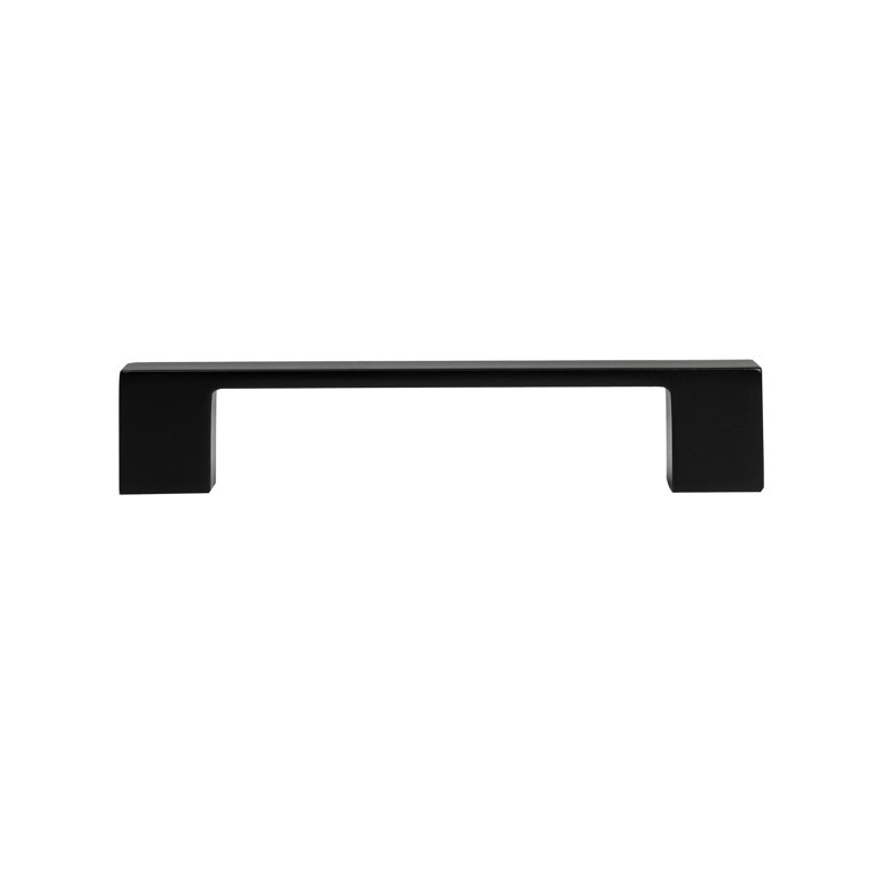 Poignée barre Cascade (ensemble de 2), Noir mat, 4"