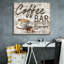 «Shiplap Coffee Sign B» par Jean Plout, art mural sur toile-240803191