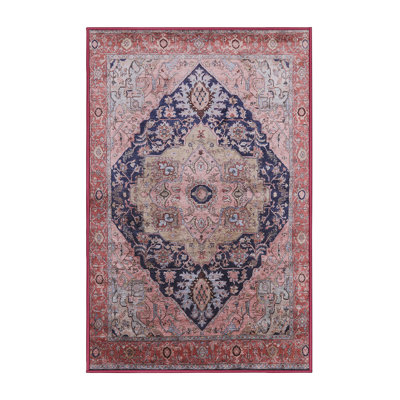 Tapis brun / bleu