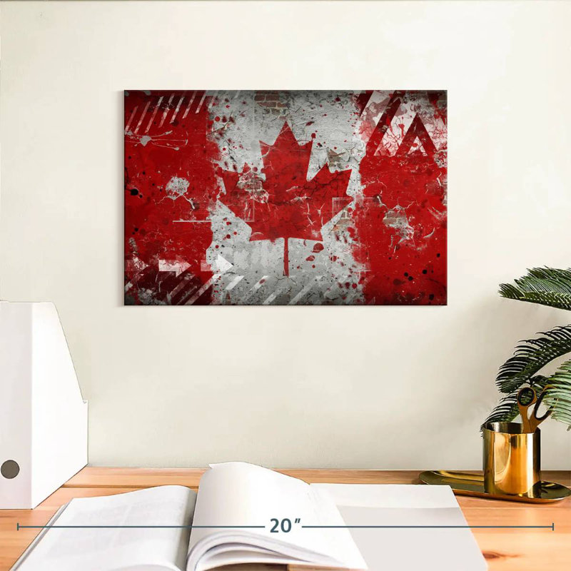 Drapeau canadien Borges, H 8 po x l 12 po