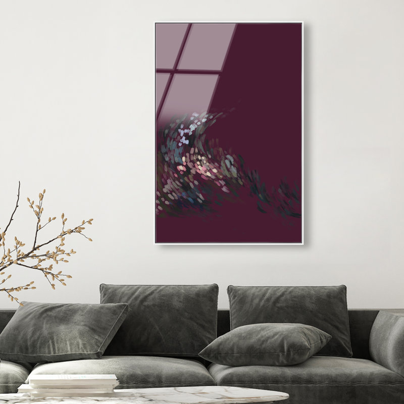 A Spring Wave Print by Oliver Gal, 31"H x 46"W, White Floater Frame