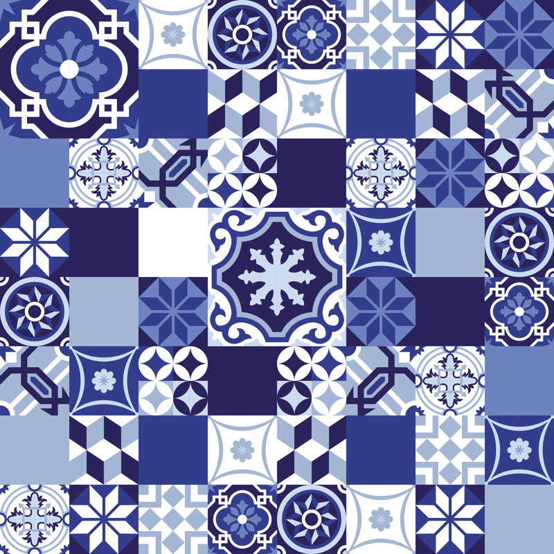 Bilma Moroccan Style Mosaic by Cienpies - Wrapped Canvas Print, 122cm H x 122cm W x 3.8cm D