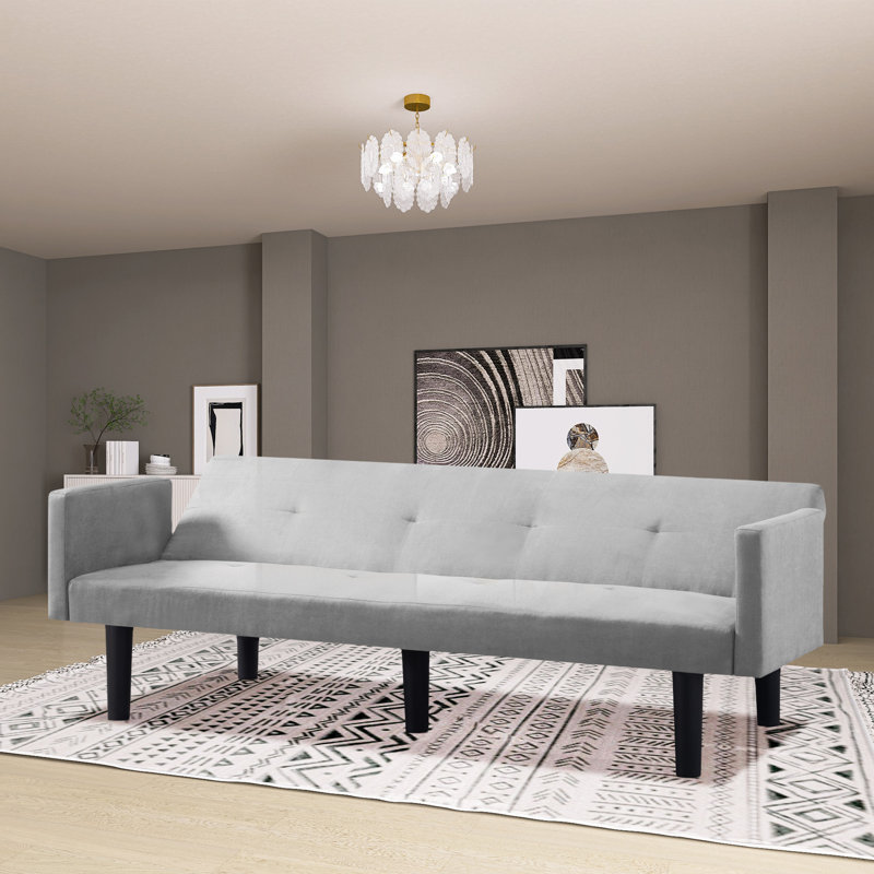 Gershwin Upholstered 74.8'' Sofa, Light Gray 100% Polyester