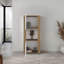 Armoire de rangement verticale en chêne naturel