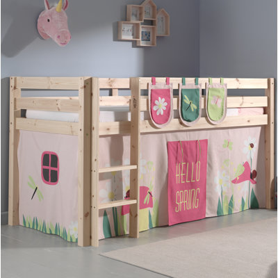 Escalera European Single (90 x 200cm) Mid Sleeper Loft Bed Bed by Vipack
