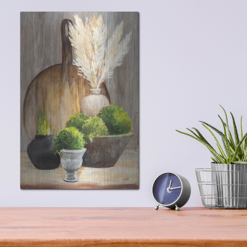 Art mural en métal «Spring Tableaux 2» par Julia Purinton, H 16 po x l 12 po