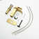 Brushed Gold Bathroom Faucet Modern Waterfall Single Hole Faucet for Bathroom Sink Single Handle with Pop Up Drain with Overflow Assembly and Supply Line Lavatory Bath Faucet