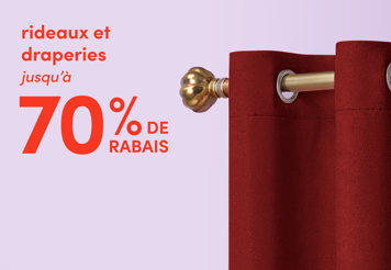 Curtains and drapes up to 70% off.