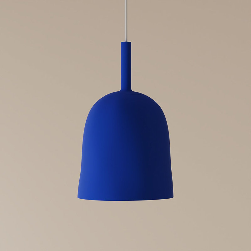 Vessel Pendant Light, 18.5'' H x 9'' W x 9'' D, Cobalt, White
