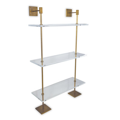 Marias 3-Tier Shelf Lucite 36"W