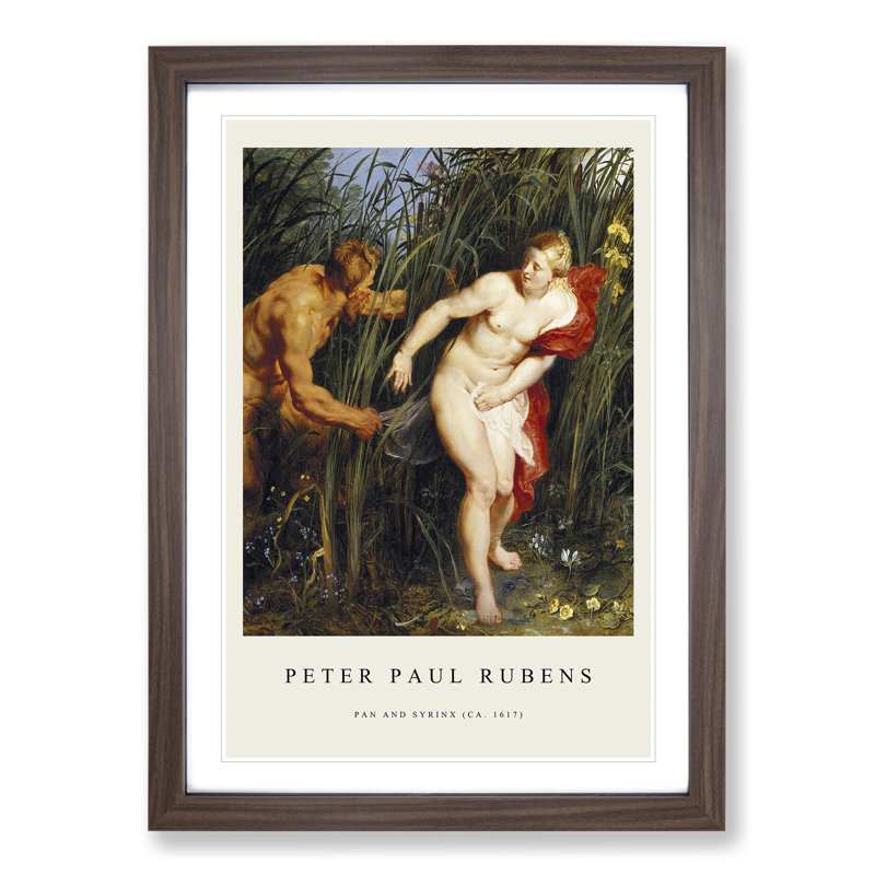 Sensation and Sensuality by Peter Paul Rubens - Picture Frame Painting, 36cm H x 27cm W x 2cm D, Walnut