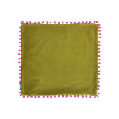 Fida Velvet Pom Pom Cushion Cover