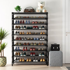 Large Shoe Rack Organizer Tall Metal Shoe Rack for Entryway Holds 62-66  Pairs 8