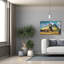  «Égypte, pyramides de Gizeh et sphinx» par Pedro Gavidia, art mural sur toile-88434155