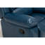 Fauteuil inclinable en cuir bleu marine Charlotte