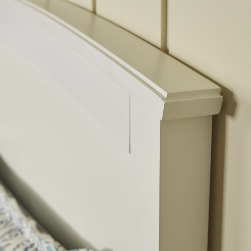 Emile Baker Panel Bed, White, King