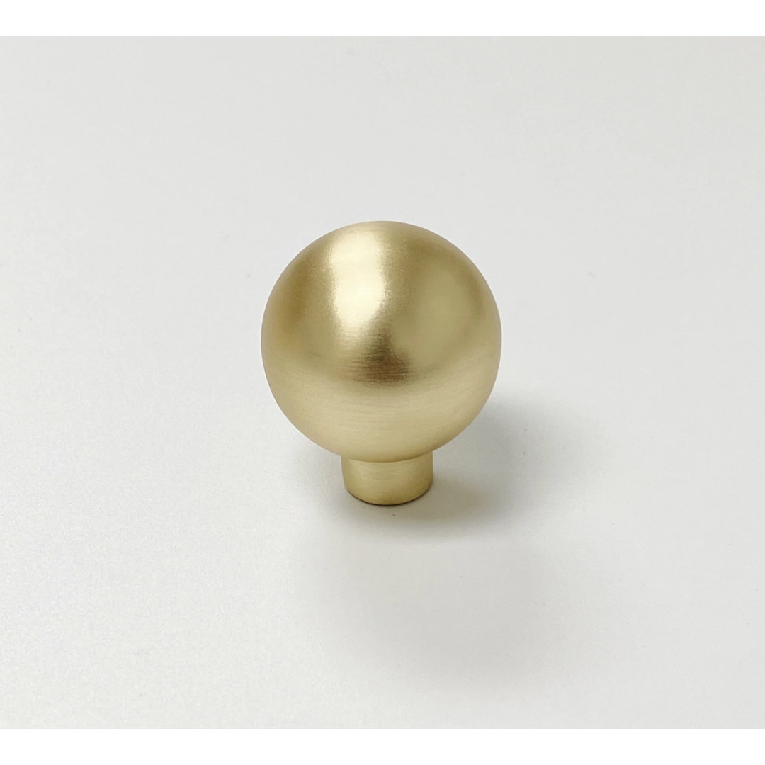 Century 1" Diameter Round Knob in Satin Gold Forge Hardware Studio