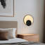 Black Aluminium 31Cm Circular Warm LED Wall Sconces