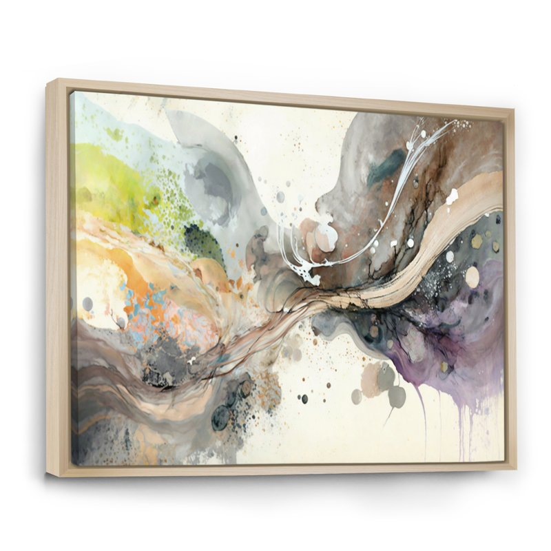 Art mural sur toile Subtile Serenity, H 12 po x l 20 po x P 1 po, Cadre naturel flottant