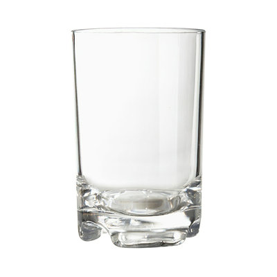 GET SW-1424-1-SAN-CL BPA-Free Break-Resistant Plastic Beverage Glasses, 12 Ounce, Clear (Set of 12)