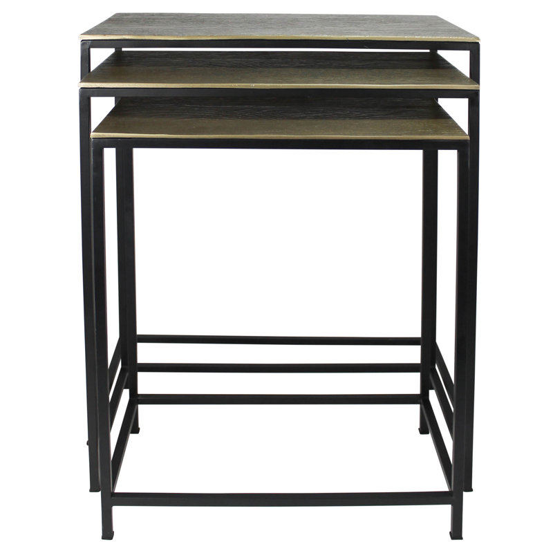 Ensemble de tables gigognes en métal