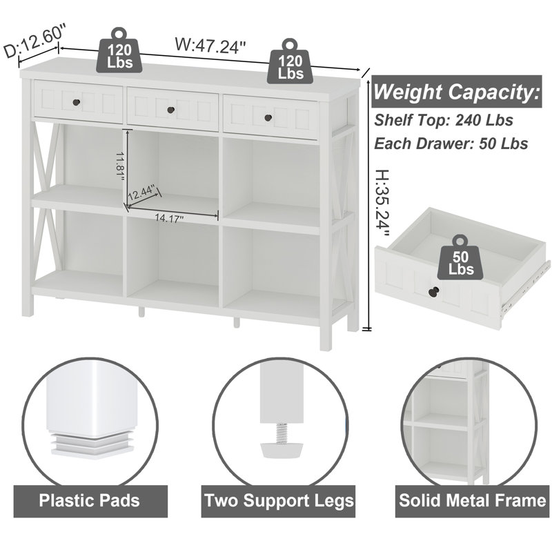 Guinna Storage Bookcase, White Oak