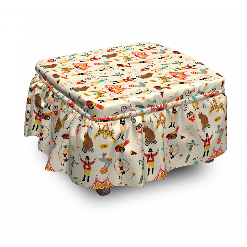 Housse pour de repose-pieds cirque firgures