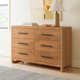 Modica 6 Drawer 60'' W Dresser Solid Wood Dresser