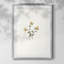 Imprimé floral rétro CLXVI - impression encadrée-98627731