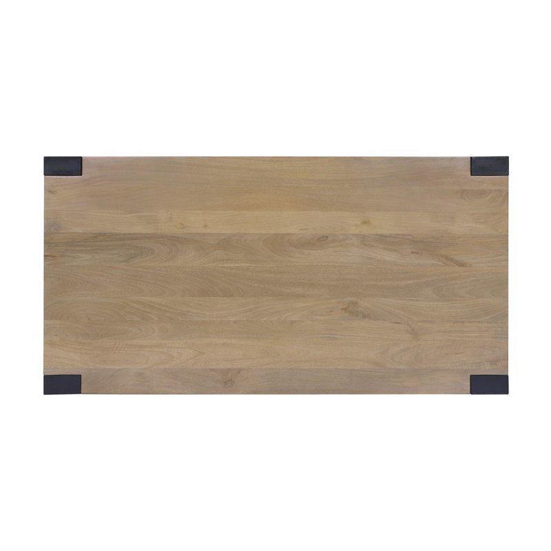 Caroyn Modern 2-Tone Solid Wood Dining Table