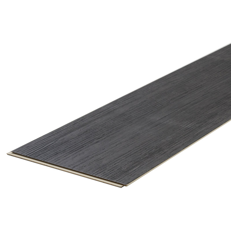 Muir 7 x 48 Vinyl Wood Look Singular Wall Floor Tile, Graphite