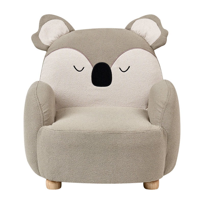 Kids Armchair Koala HERVIK, Brown/White/Beige