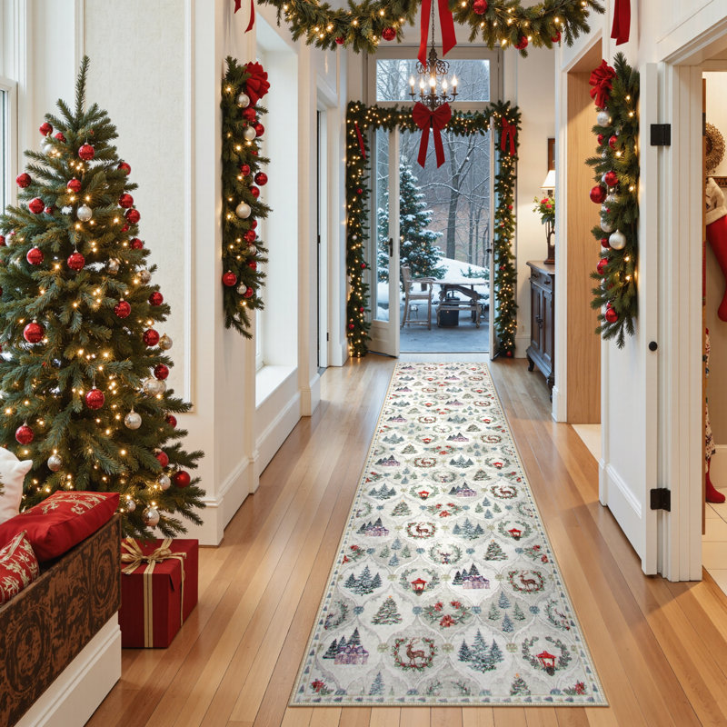 Laraven Christmas Rug, Tapis de couloir 2 pi x 8 pi