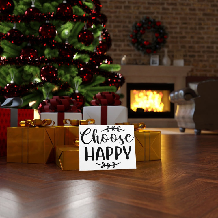 Choose Happy - Wrapped Canvas Print