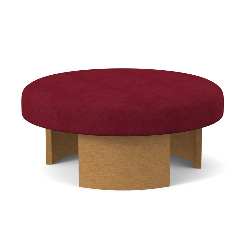 Repose-pieds Eclipse, Ambre, Mélange de polyester rouge à lèvres Margaret