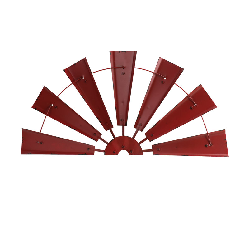 Décoration murale spinner demi vent, Rouge