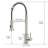 Contemporary Style Kitchen Faucet In Brushed Nickel - Pull Down , Leak-, To Water Spots, Adjustable Flow Quantity Volume-1881912941