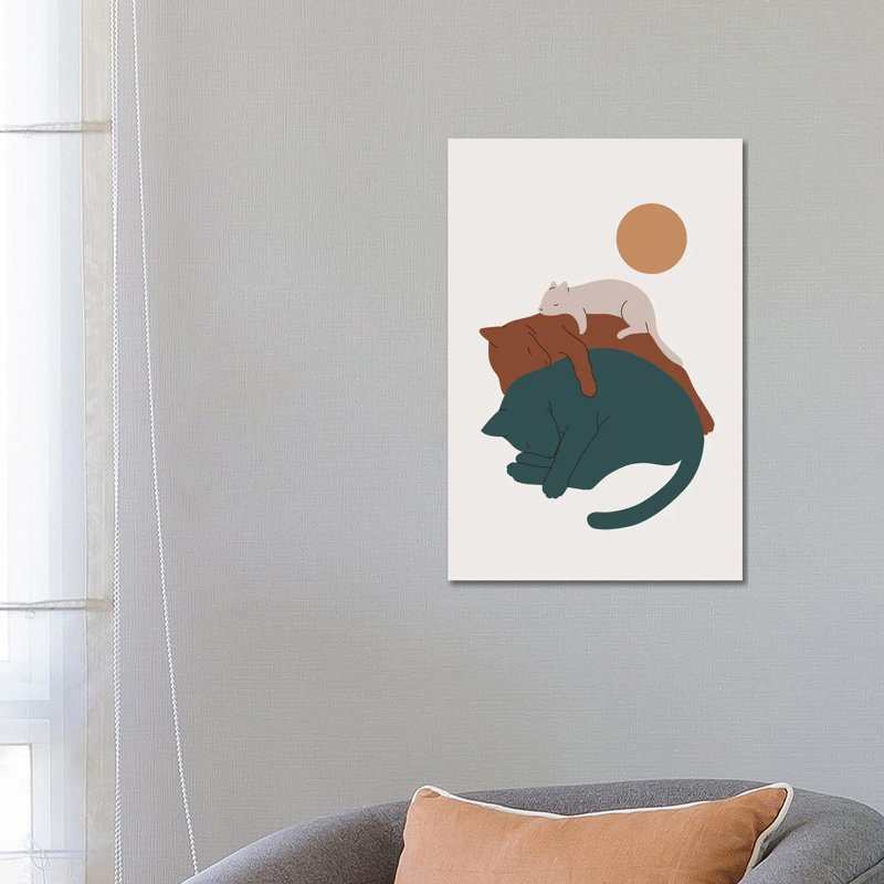 Cat Landscape XVII 1 Piece Wrapped Canvas Wall Art, 66.04 cm H x 45.72 cm W