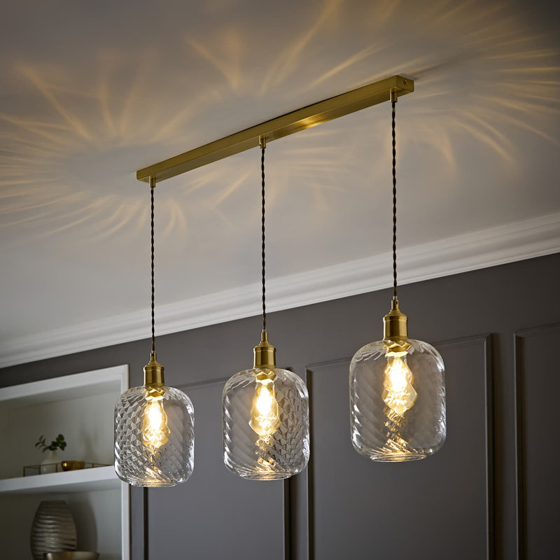 Alisabeth 3 - Light Pendant, Brushed Gold