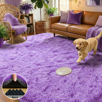8x10 Rug, Soft Shag Rug For Living Room, Large Luxury Fluffy Rugs for Bedroom, Upgrade Non Slip Backing, Ideal For High Traffic Areas Indoor, Home Decor Aesthetic