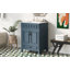 Meuble-lavabo de 24 po avec lavabo en céramique, armoire de rangement en bois massif avec portes à fermeture douce, style rétro-126232803