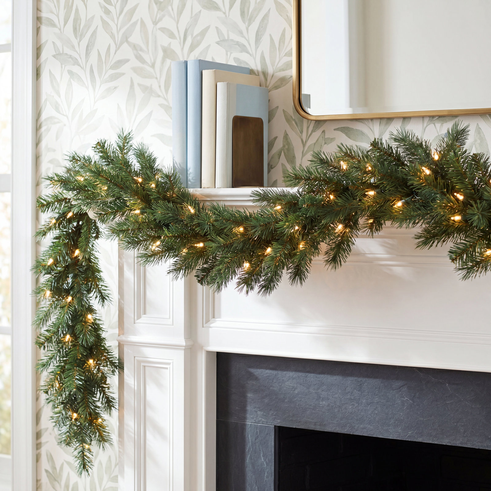 Grasmick 108" Pre-Lit Spruce Christmas Garland