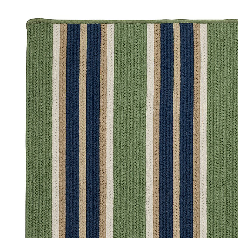 Paillasson intérieur / extérieur Saggiomo, Vert et bleu, L 45 po x L 70 po