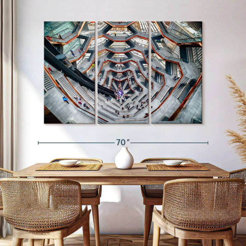 Lilie intérieur du navire Hudson Yards Manhattan, H 20 po x l 33 po