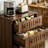 Mid-Century Walnut 3-Drawer Dresser - Vertical Slatted Storage Cabinet with Tapered Legs for Bedroom/Living Room