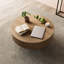 Talyth Circular Solid Wood Coffee Table with Gloss Finish-318250657-333487288