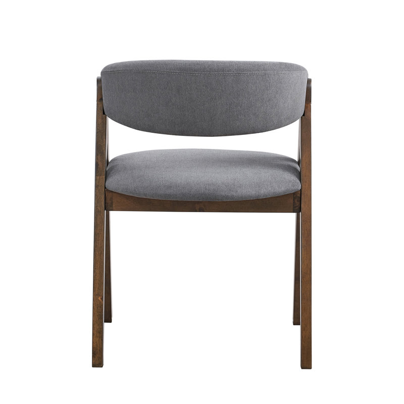 Ensemble de 2 chaises d'appoint en noyer à finition noyer