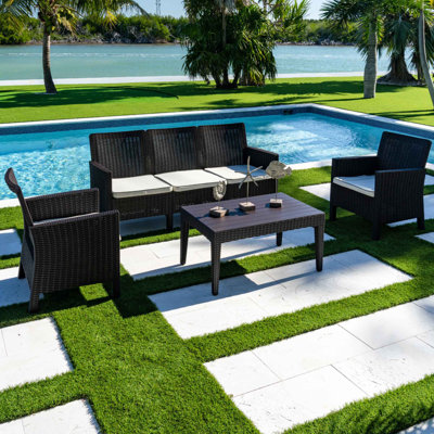 Nova 5 - Person Patio Conversation Set with Cushions