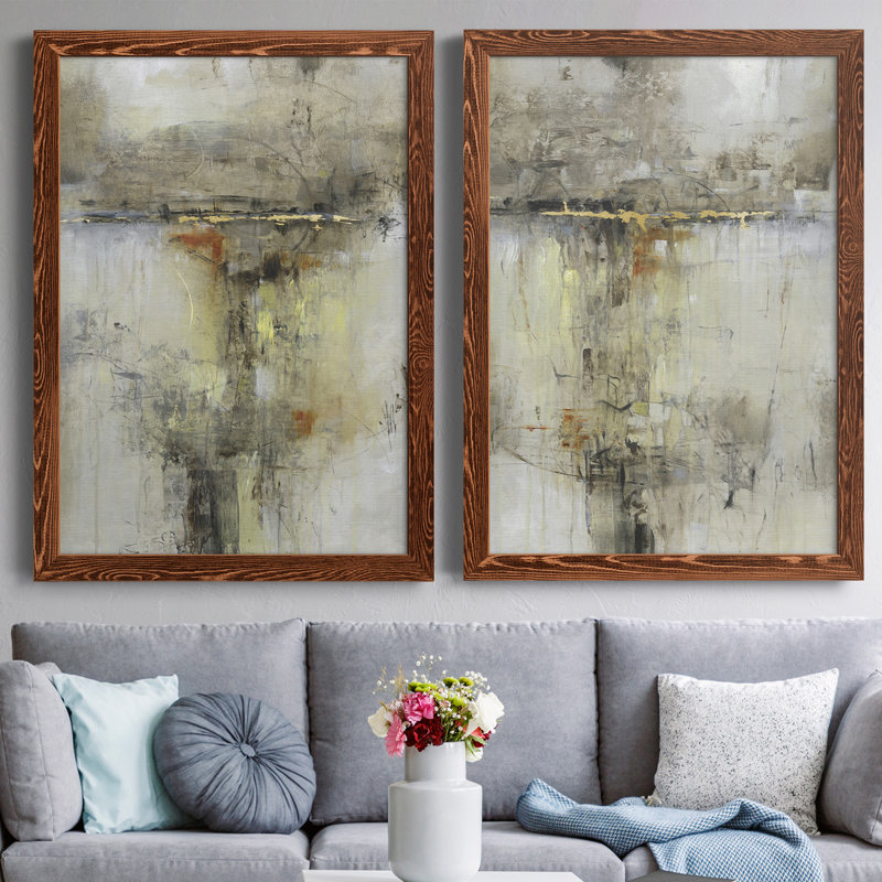 Cross Over I, toile encadrée de qualité supérieure - prête à être accrochée, H 43,5 po x l 31,5 po x P 1 po