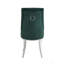 Ensemble de 2 chaises d'appoint en tissu vert et acier inoxydable-475011096